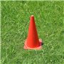 BUYGOO 12Pcs Cônes de Formation Sportive pour Football 18cm Plastique Cônes de Jeu pour Enfants Orange Cônes de Circulation Dura