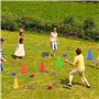 BUYGOO Anneau À Lancer À Jambes Course pour Intérieur en Plein Air Famille Jeu Jardin Jeu Sports Day Jeux Fournitures