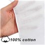 BUYGOO Homme Mouchoir 25 Pièces Mouchoirs Blancs en Coton Doux pour Homme et Femme 28 x 28 cm Mouchoirs Classiques en Tissu pour