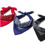BUYGOO 20 pièces Bandanas foulards multifonctions grands mouchoirs couleur assortie Bandanas carrés pour hommes et femmes/dames 