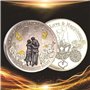 QUEAMBLER Pièce d'amour pour toujours amour et bonheur - Plaqué argent - Pologne - Cadeau romantique - Pièce de collection pour 