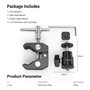 SMALLRIG Super Clamp Mount avec Adaptateur de Griffe à Rotule et Cool Clamp - 1124