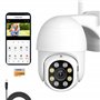 JCHENG Caméra de sécurité extérieure 4 MP avec Suivi de Mouvement et détection vocale | Surveillance à Distance | Carte SD Inclu