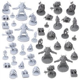 Path Gaming Lot de 40 monstres miniatures fantastiques RPG pour Donjons et Dragons