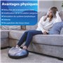 Miko Machine de massage des pieds avec pétrissage profond, compression, Shiatsu et chaleur pour la fasciite plantaire, la neurop