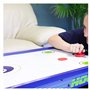 Yeelan Air Hockey Pushers & Pucks Set, Grande Taille, (2 poussoirs Navy + 2 lints + 4 Red Pucks)