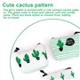 HJIAMA 3 Pièces Porte Monnaie Mignon en Toile - Petit Sac à Monnaie Cactus pour Ranger Clés, l'Argent, Cartes