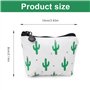 HJIAMA 3 Pièces Porte Monnaie Mignon en Toile - Petit Sac à Monnaie Cactus pour Ranger Clés, l'Argent, Cartes