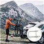 HJIAMA Boulon en U M8 4 Pièces, 70 x 110 mm Boulons en U Acier Inoxydable, Filetage M8 Boulon Carré en U, avec Écrou Bouchon, po