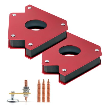 HJIAMA Lot de 2 aimants de soudage pour table de soudage