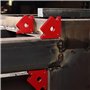 HJIAMA Lot de 2 aimants de soudage pour table de soudage, charge 22 kg, angle de soudage magnétique de soudure 45 °, 90 ° et 135