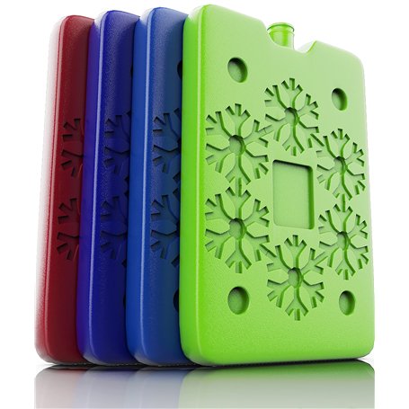 Lot de 4 packs de glace pour déjeuner - Réutilisables - Congélation et voyage froid - Pour le travail