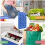 Lot de 4 packs de glace pour déjeuner - Réutilisables - Congélation et voyage froid - Pour le travail, l'école, le pique-nique o