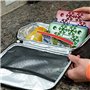 Lot de 4 packs de glace pour déjeuner - Réutilisables - Congélation et voyage froid - Pour le travail, l'école, le pique-nique o
