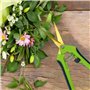 ZHYOPING Lot de 2 Cisailles de Jardin à Feuille Dorée, 165mm en Acier Inoxydable, Cisailles à Fleurs, Ciseaux à Plantes, Sécateu