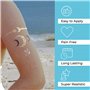 Transfert Temporaire Métalliques Tatouages Pour Les Femmes Teens Filles - 8 Feuilles Or Argent Tatouage Temporaire Briller Bijou