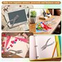 Perforatrice de 3 mm pour Papier 4 Pcs Poinçon Monotrou Pince à Trou en Métal Pince à Poinçonner avec Trou Outil de Poinçonnage 