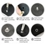 Bubuyun 400PCS Trousse à Oeillets 5mm, Kit Grommets Oeillets en Métal pour Bâche Ceinture Chaussures Chapeau Parachute avec 3pcs