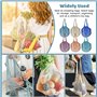 NAROSEBE 6 Pcs Sacs de Courses en Maille, Filet Provision en Maille 60x30 cm, Filet de Courses en Coton avec Longue Poignée, Sac