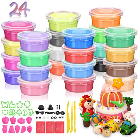 Tufa 24 Couleurs Pate a Modeler