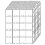 Pages de poche à monnaie pour 5 x 5 cm (2 "x 2") Coin Flips Supports de collecte de pièces standard à 9 trous 20 poches pour la