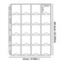 Pages de poche à monnaie pour 5 x 5 cm (2 "x 2") Coin Flips Supports de collecte de pièces standard à 9 trous 20 poches pour la 
