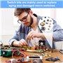 250Pcs Micro Interrupteur Tactile Momentané Conçoivent 25 Spécifications Différentes