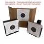 ADCHOP Cibles 14 x 14 cm Paquet de 50 unités en carton de 6 g pour tir au blanc : Airsoft, Air comprimé, Pénétration balin. Norm