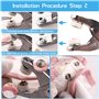 10 Coloris avec Outils Pince Boutons Pressions Pince Pour