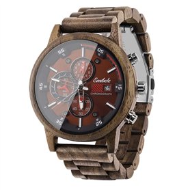 Emibele Montre en Bois pour Homme
