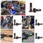 Wai Danie 7/8" 22mm 24mm Blue Poignées universelles Powersports Poignées de Moto Pro Dirt Pit Bike Grips Compatible avec Yamaha 