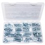 T.K.Excellent Kit M6 M8 M10 Bouton à tête hexagonale Zinc Socket Tête Câble Boulons Vis avec écrous Assortiment boulon ecrou