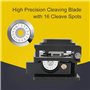 QIIRUN TM27 Fiber Cleaver, Cliveuse fibre optique haute précision avec 16 points de coupe avec support de fibre 3 en 1 pour fibr