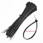 Kit de 200 supports adhésifs noirs pour attaches de fermeture éclair, 100 attaches de câble auto-adhésives et 100 supports de ba