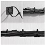 Kit de 200 supports adhésifs noirs pour attaches de fermeture éclair, 100 attaches de câble auto-adhésives et 100 supports de ba