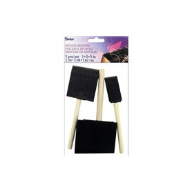 Darice Crafters Boîte à Outils avec Brosse éponge et Manche en Bois