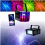 Party Light & Sound - Ensemble de 5 Jeux de Lumière Party Stroboscope effet Derby Astro - 2 Miniwave Télécommande - Soirée Anniv