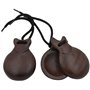 FOREST Castagnettes Bois JALE 107-5 Imitation Granadillo, Instruments de Percussion à Main Danses Flamands - Rockmusic