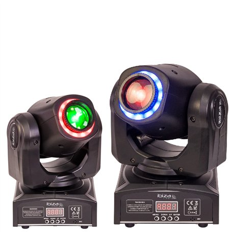 Ibiza Light - Pack de 2 LYRES MHSPOT30-FX Dmx avec Gobos idéal Bar Club Disco - Jeux de Lumière Animation soirée dansante mariag