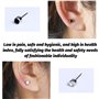 YIQI jetables Blanc de sécurité d'oreille Corps Nez lèvres Nombril Piercing Gun Pierce Outil de Poinçonnage kit de beauté avec 2