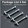 Lot de 4 Vis de Tendeur de Réglage Spanner Vis à Chaîne pour Tronçonneuse Husqvarna 36 41 136 137 141 142 235 240