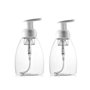 Lot de 2 distributeurs de mousse vides rechargeables de 250 ml avec pompe à pompe pour maquillage