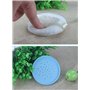 1 boîte de rangement vide portable en plastique bleu pour soins de la peau de bébé après le bain pour le visage, le corps, le ta