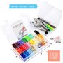 1Plusselect 400pcs Boutons Pressions Plastiques T5 12mm en 20 Couleurs