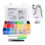 Cztech 400pcs Boutons Pressions Plastiques T5 12mm 20 Coloris
