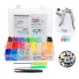 Pression Kit de Pince en Métal avec 2 Rangement de Boîte (10pcs Cl