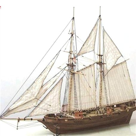 Emowpe Maquette de Voilier en Bois DIY - Kit de Construction de Bateau avec Modèle Phare - Jouet 15