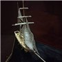 Emowpe Maquette de Voilier en Bois DIY - Kit de Construction de Bateau avec Modèle Phare - Jouet 15,74 * 5,90 * 10,62 Pouces