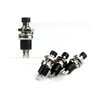 Ytian 5 Pcs SPST Mini Bouton Momentanés Poussoir Interrupteur Normal Ouvert 250V 2A Noir