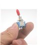 10Pcs AC 250V/3A 120V/6A ON/ON Interrupteur à 2 positions 6 Broches SPDT Mini Interrupteur à Bascule avec capuchon en plastique 